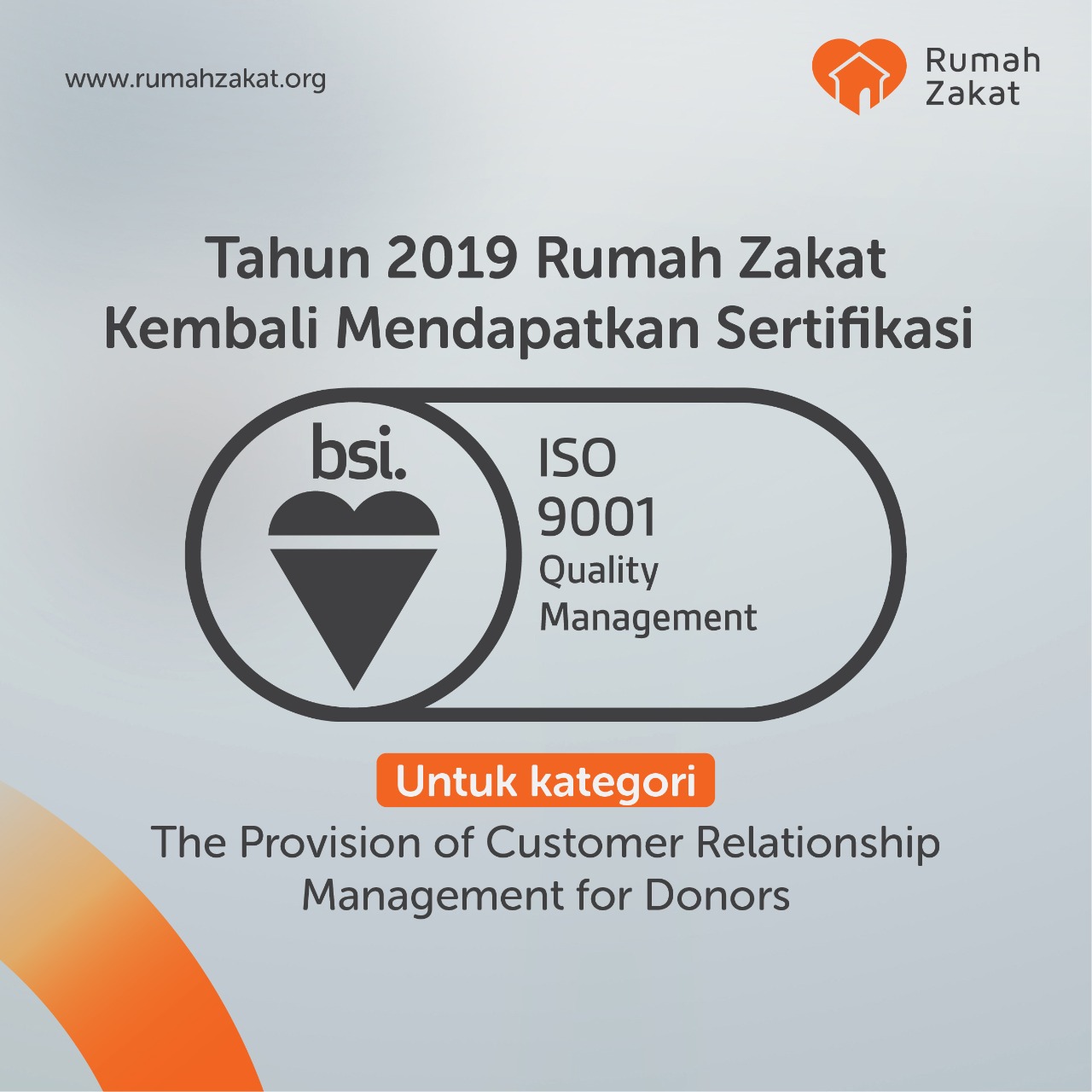Rumah Zakat Kembali Dapatkan Sertifikat Standar Internasional